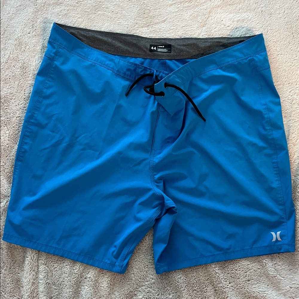 Hurley Men’s Royal Blue Board Shorts with Black Drawstring